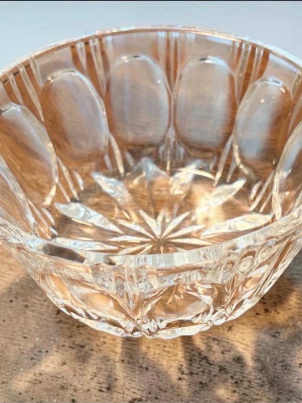 Vintage Starburst and Scalloped Bowl
